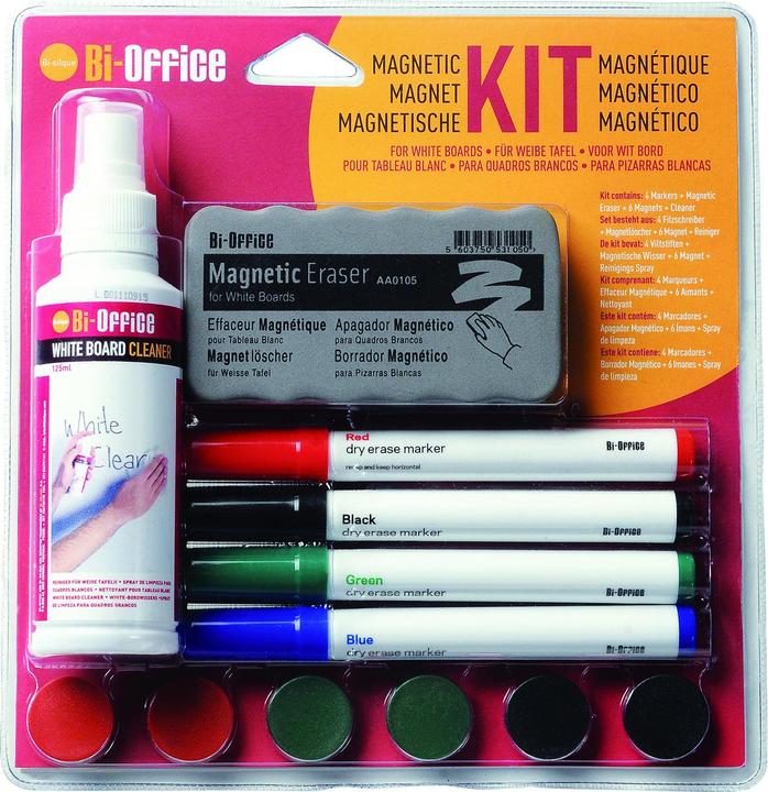 Bi-Office Earth-it Kit (Grün, Blau, Schwarz, Rot, 2 mm, 4 x)