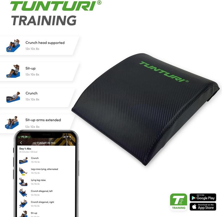 Produktbild Tunturi Ab Core Exercise Mat - Übungsmatte für Bauch und Rücken