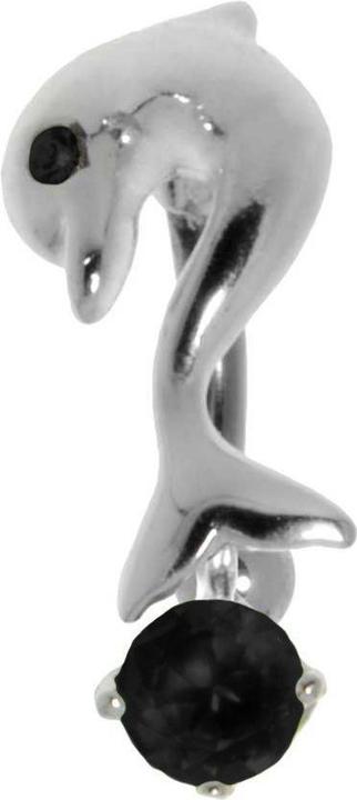 Bijouteria Bauchpiercing (Chirurgenstahl 316L, Silber 925, Zirkonia)