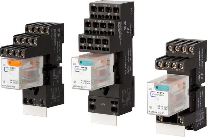 Actual product image Metz Connect NETCOM Industrial Relay 4W,24VDC,7A 110017-25.14.07