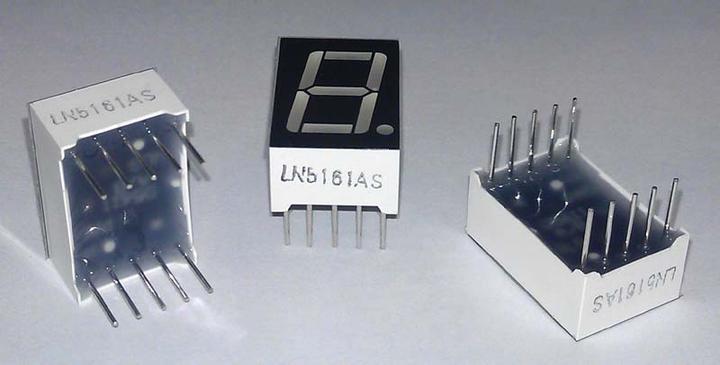 Produktbild OEM 7-Segment Display Rot Com. Cathode 1 Zeichen 14mm (Elektronikkit)