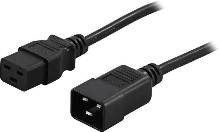 Image du produit Deltaco DEL-112NA câble d'alimentation Black C19 coupler C20 coupler (2 m)