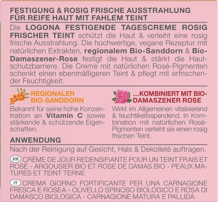 Produktbild Logona age protection Tagescreme Rosig frischer Teint Creme (50 ml, Tagescreme)
