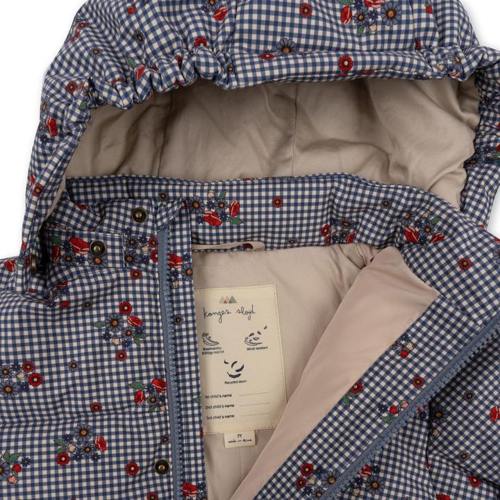 Actual product image Konges Slojd Nutti Down Jacket Blossom Check (92)