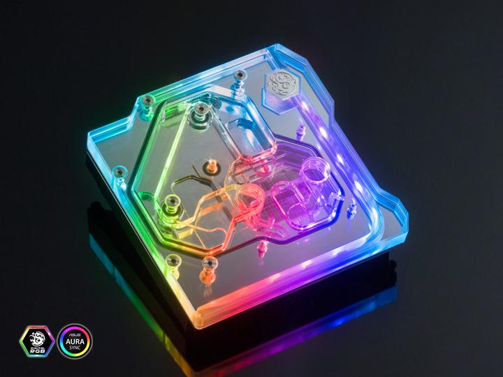 Image du produit Bitspower Monobloc pour ASUS ROG Maximus XI Gene DRGB Nickel - Acrylique