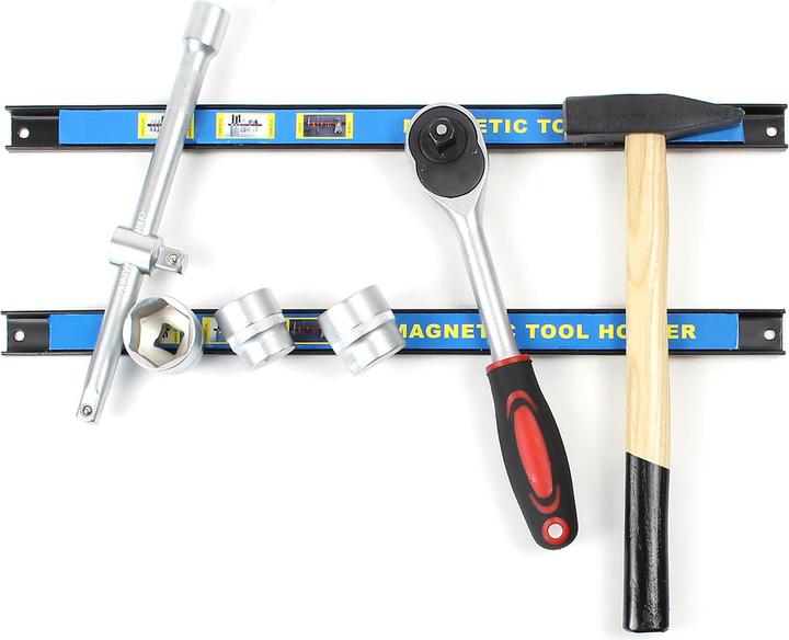 Produktbild Wiltec Magnetleiste 3er Set 46cm Werkzeughalter Werkstatt Schiene Wandhalterung