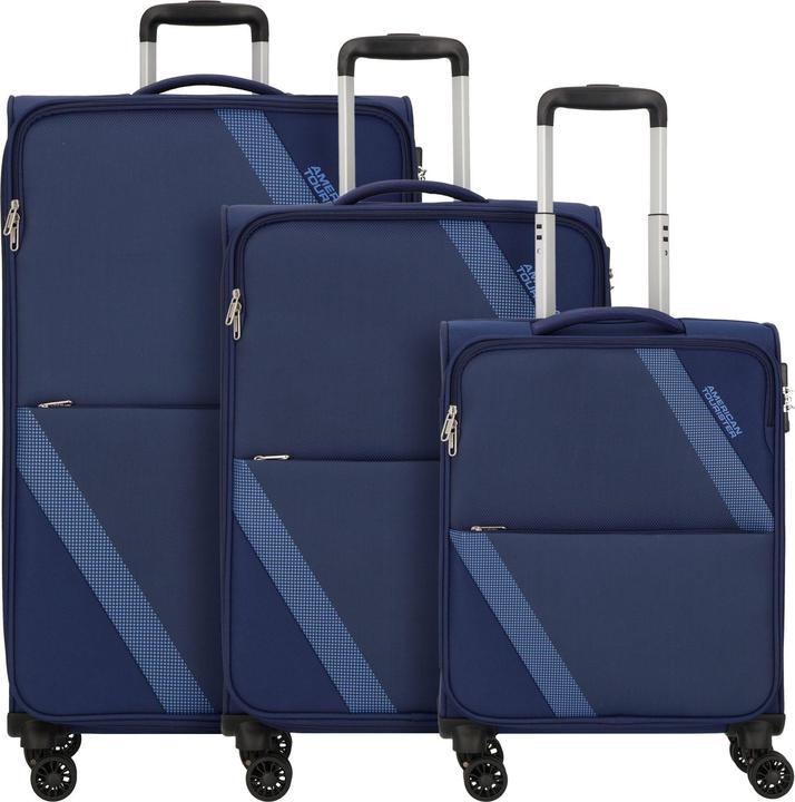 American Tourister Star Max 4 Rollen Kofferset 3-teilig mit Dehnfalte (211 l, XL (ab 115l))