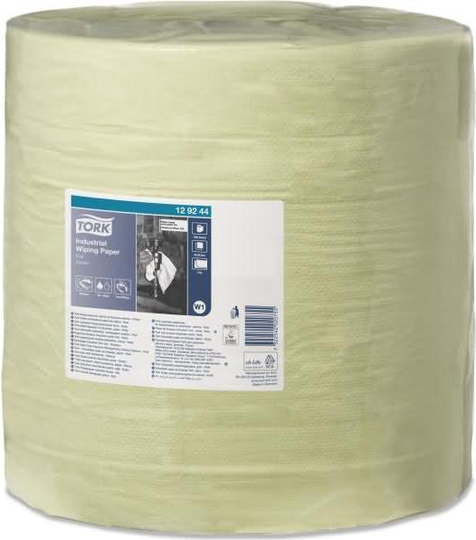 Actual product image Tork Wipes Idustrie W1 37x34cm 2-ply green 1500 wipes (1500 x)