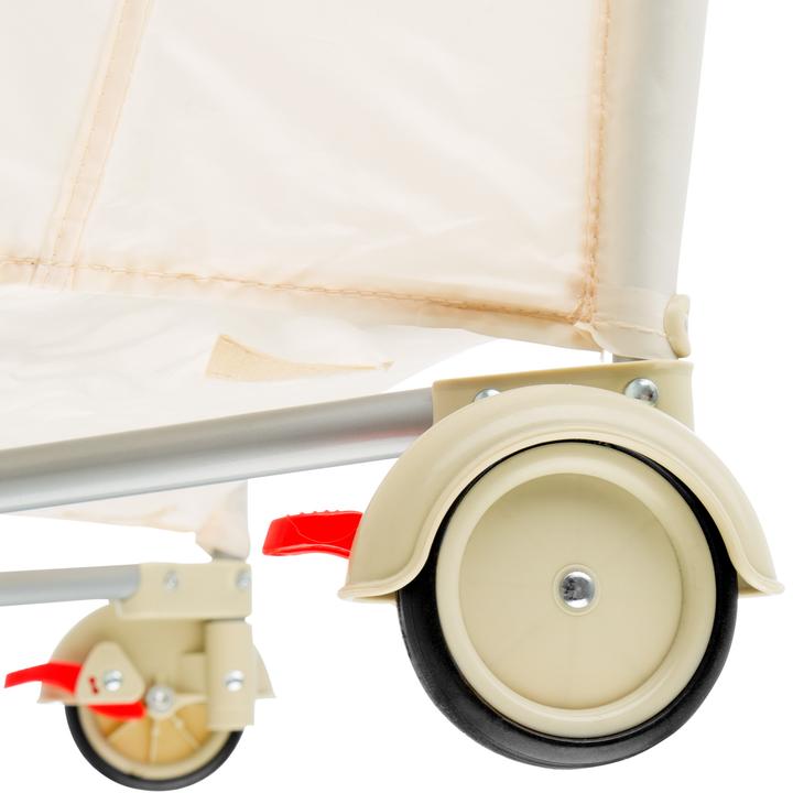 Produktbild tectake Kinderreisebett Hund mit Wickelauflage und Transporttasche