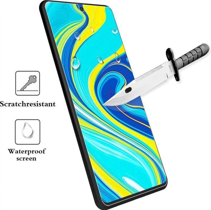 Actual product image Screenguard Xiaomi Redmi Note 9 Pro Protective Glass Film Case Friendly Design (1 Piece, Xiaomi Redmi Note 9 Pro)