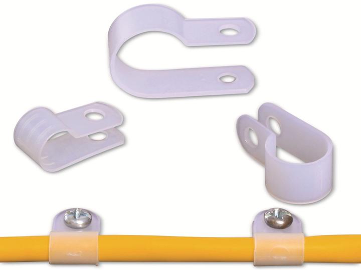 Actual product image Quadrios 22CA146 Fixing clamp screwable 22CA146 Bundle Ø range 6.4 mm (max) Natural 1 set