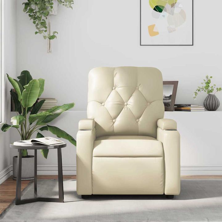 Immagine prodotto VidaXL Sedia da massaggio in similpelle crema, colore: crema, materiale