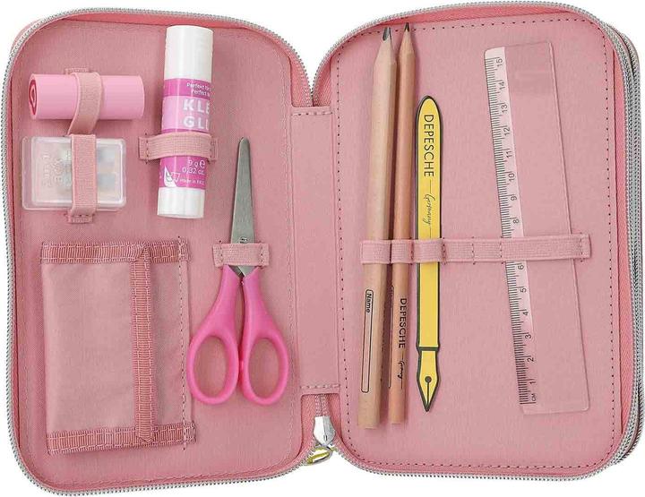 Produktbild Top Model Topmodel - TOPModel Triple Pencil Case JUICY - Dusky Pink with Orange Dots (413323)