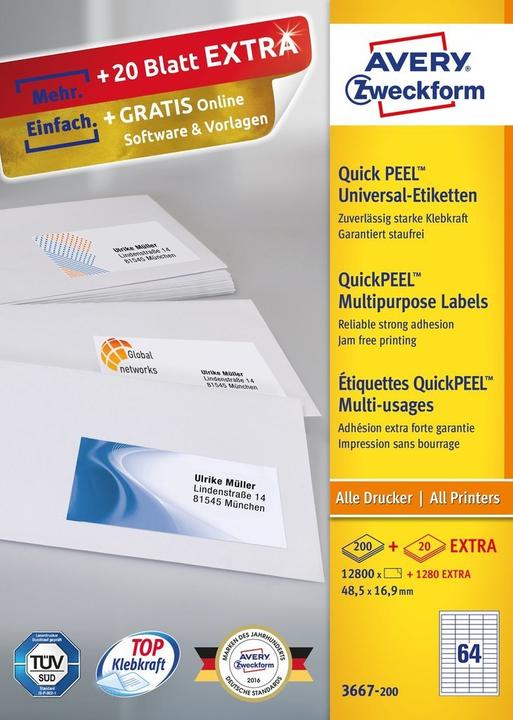 Produktbild Avery Universal-Etiketten