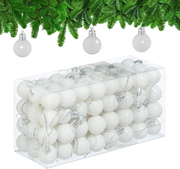 Relaxdays 96-piece Christmas baubles set (96 -part)