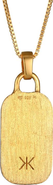Immagine prodotto Kuzzoi Marchio Collana Piastra Militare Martellata Argento 925 (Argento 925, 55 cm)