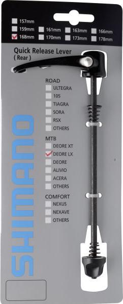 Produktbild Shimano Schnellspanner komplett für FH-T670 168 mm Schwarz