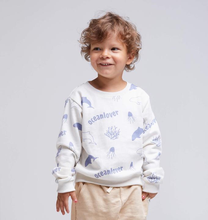 Immagine prodotto GOT BAG Maglione da bambino Ocean Lover Bianco (110, 116)