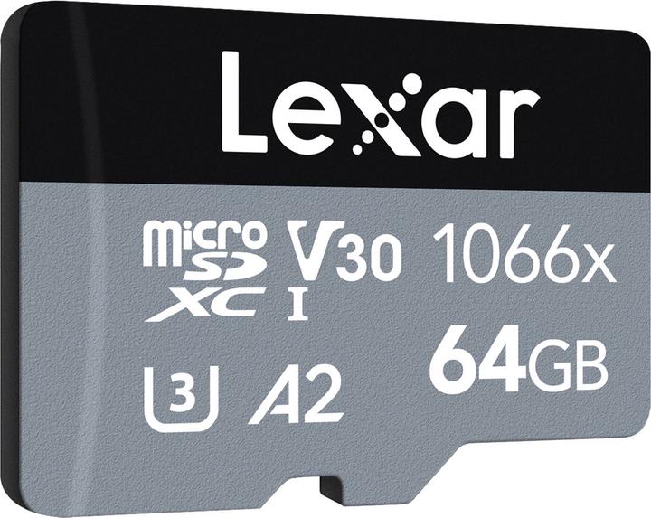 Lexar Silver (64 GB, microSDXC, U3, UHS-I)