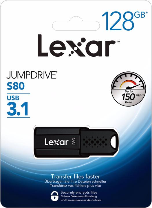 Actual product image Lexar JumpDrive S80 (128 GB, USB-A)