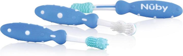 Image du produit Nuby Entraîneur de brosse à dents, lot de 3 (Souple, 1 x)