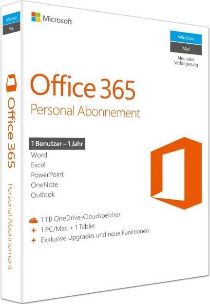 Actual product image Microsoft Office 365 Personal (1 User, 12 months)