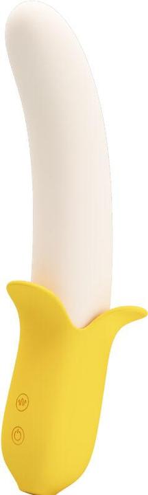 Actual product image Pretty Love Banana Geek Super Power 7 Vibration Settings Up&Down Silicone Black