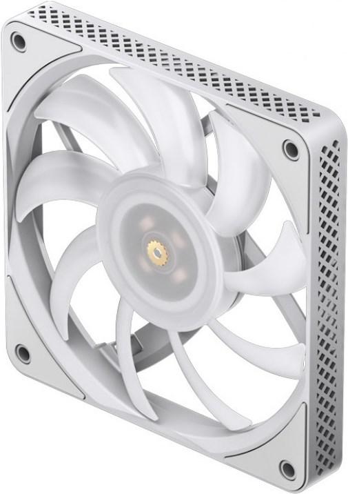 Actual product image Jonsbo HF1215 Slim PWM fan, ARGB, 120mm - white (120 mm, 1 x)
