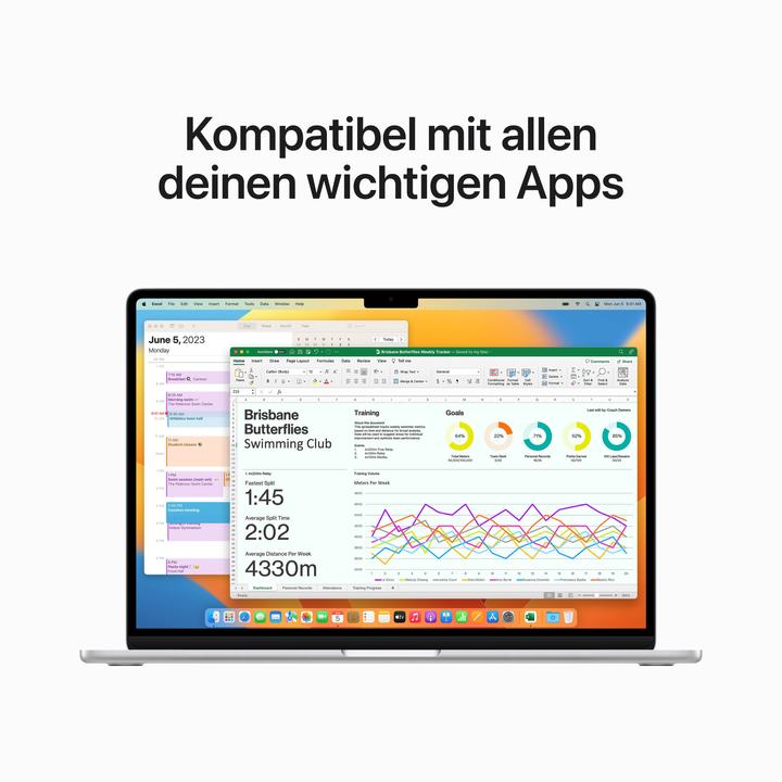 Produktbild Apple MacBook Air – 2023 (15", M2, 16 GB, 512 GB, DE)