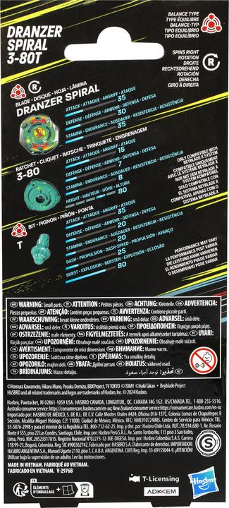 Productafbeelding Hasbro Beyblade X Dranzer Spiraal 3-80T (Duits, Engels, Frans, Italiaans, Zwitserduits)
