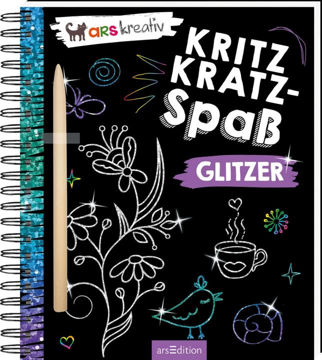 Actual product image Scribble scratch fun glitter (German)