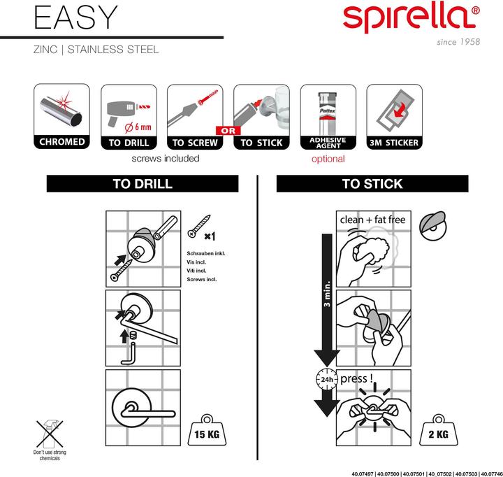 Immagine prodotto spirella Gancio Easy Chrome, 1 kg