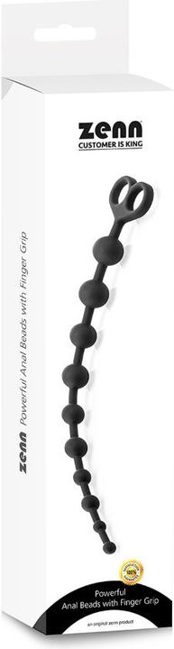 Actual product image Zenn Powerful Anal Beads with Finger Grip