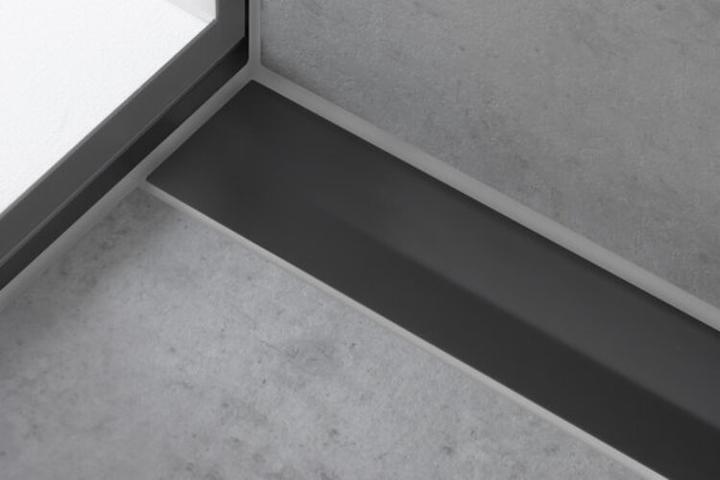 Image du produit hansgrohe HG Caniveau de douche RainDrain Flex raccourcissable, montage mural 900mm noir mat (900 mm)