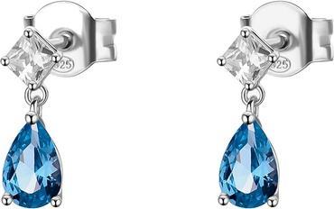 Brosway - Freedom Blue Fancy Cubic Zirconia Silver Dangle Earrings FFB113