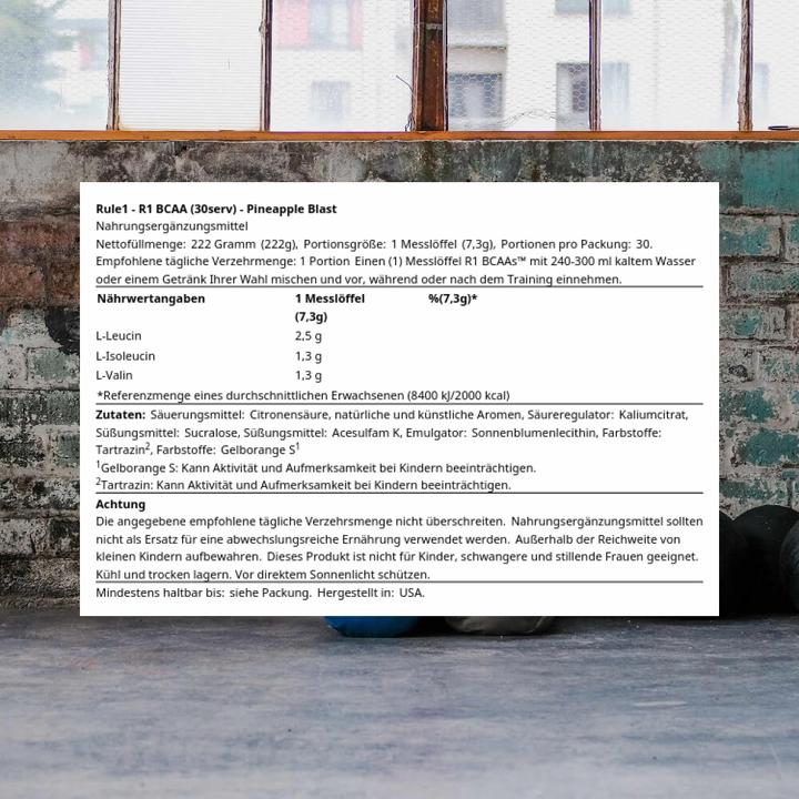 Actual product image Rule 1 R1 BCAA (1 pcs., 300 g)