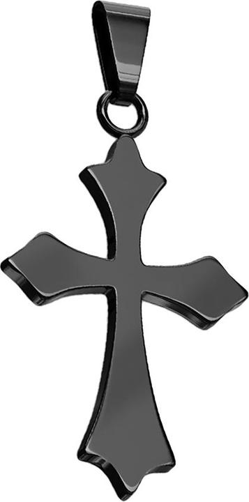 Star Piercing Anhänger schwarz Keltenkreuz (Chirurgenstahl 316L)