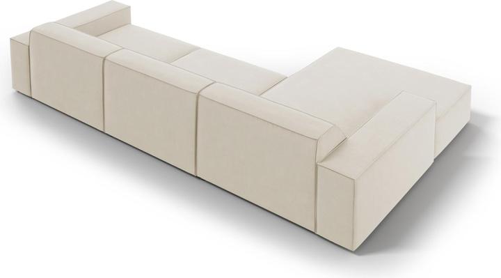 Actual product image Micadoni Velvet Left Corner Sofa, "Jodie", 4 Seats, 284x166x70Made in Europe (Corner sofa)