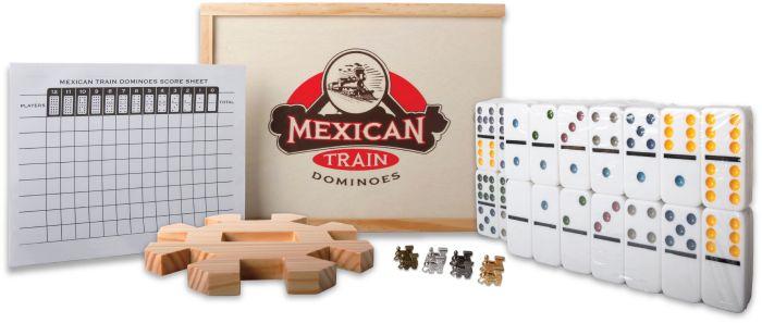 Actual product image Natural games Mexican Train Domino, 66 pieces (German)