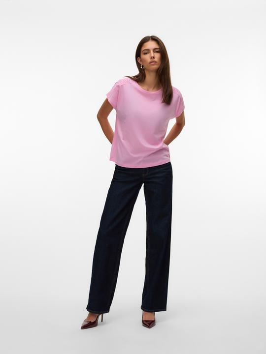 Actual product image Vero Moda Vmemmy Ss Lace Tape Top Jrs Ga Noos (S)