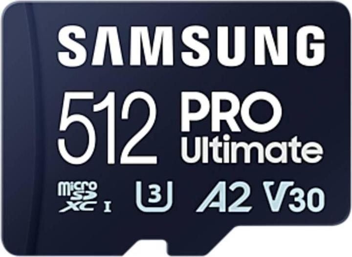 Image du produit Samsung PRO Ultimate avec lecteur de cartes (512 Go, microSDXC, U3, UHS-I)