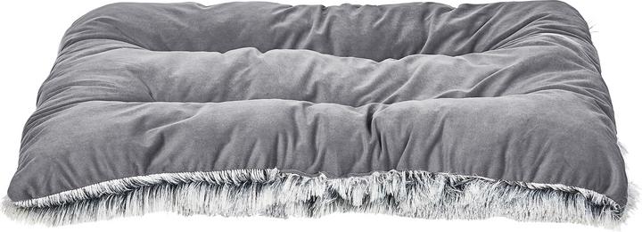 Produktbild Beliani Tierbett Samtstoff grau 90 x 60 cm ERGANI (Hund)