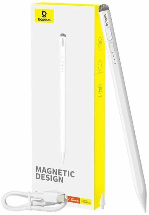 Actual product image Baseus Smooth Writing Stylus with LED Indicators (Active+Passive) White