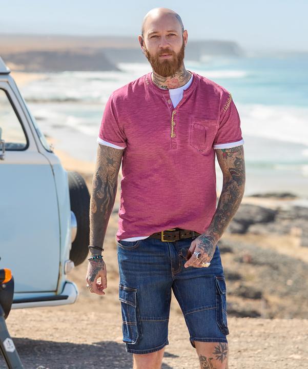Actual product image Joe Browns Short Sleeve Chest Pocket Henley (S)