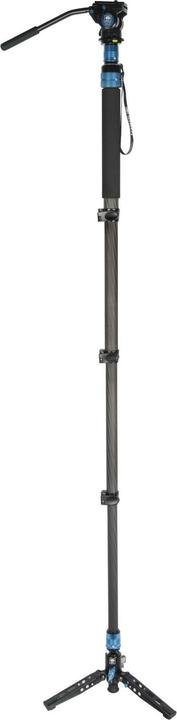 Actual product image Sirui P-424FS + VA5 Carbon monopod 168 cm with stand spreader + video head (Metal, Carbon)
