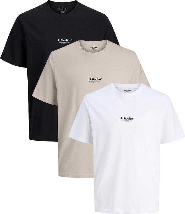 Schwarz, Beige, Weiss