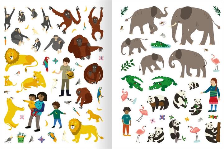 Produktbild Das superdicke Stickerheft - Tiere