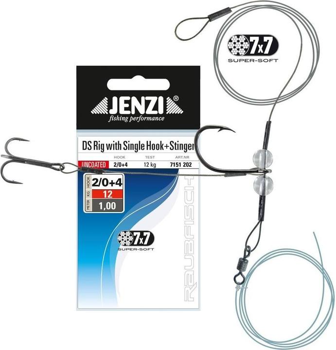 Jenzi Drop-Shot Rig mit Einzelhaken