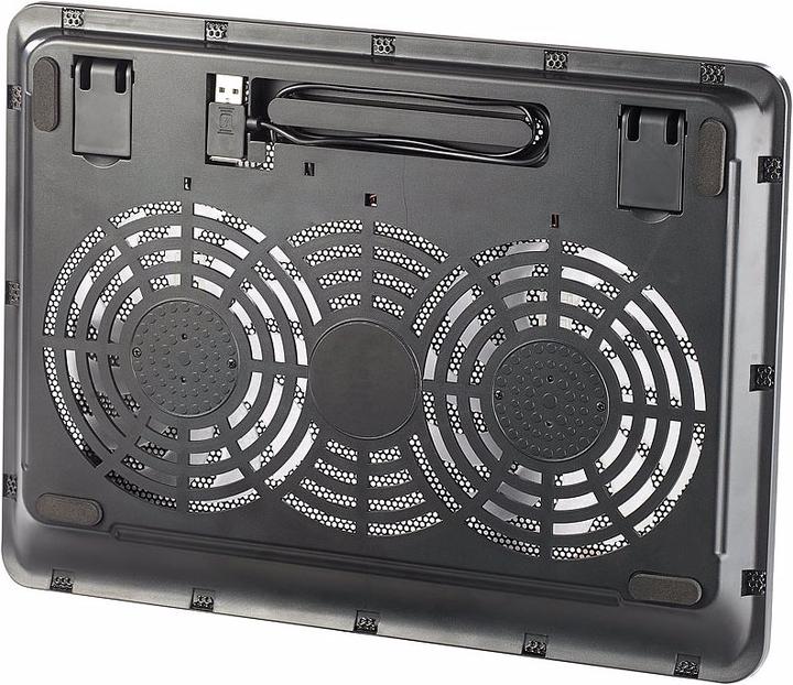 Produktbild Callstel Notebook-Kühler bis 35,6 cm (14"), 2 Ventilatoren, 1.000 U/Min., 10 dB