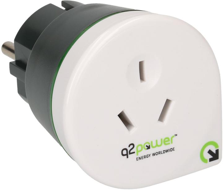 Actual product image Q2 Power Travel Adapter Australia/China to Europe